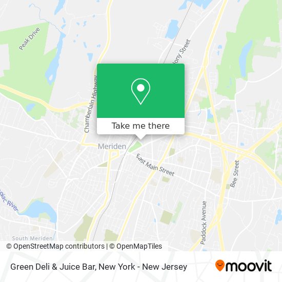Mapa de Green Deli & Juice Bar