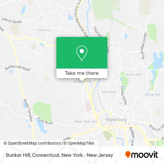 Mapa de Bunker Hill, Connecticut