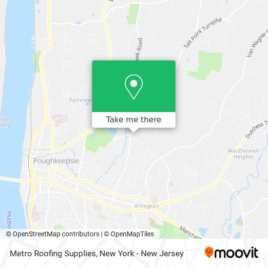 Metro Roofing Supplies map