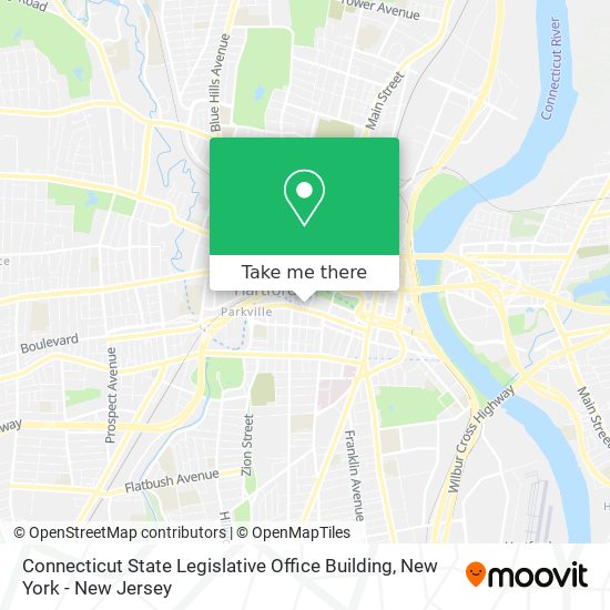 Connecticut State Legislative Office Building map