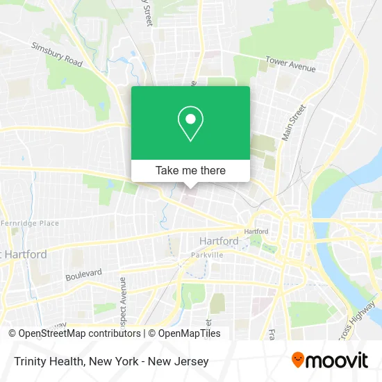 Trinity Health map