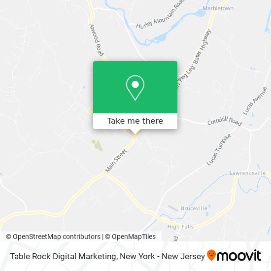 Table Rock Digital Marketing map