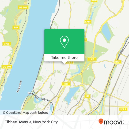 Mapa de Tibbett Avenue