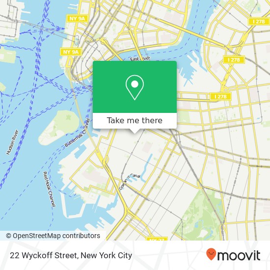 22 Wyckoff Street map