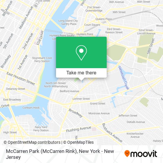 Mapa de McCarren Park (McCarren Rink)