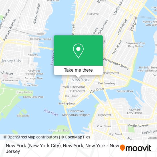 Mapa de New York (New York City), New York