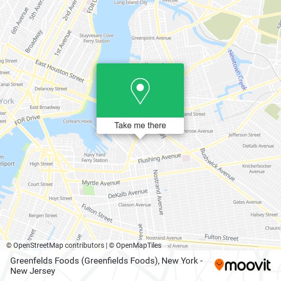 Mapa de Greenfelds Foods (Greenfields Foods)