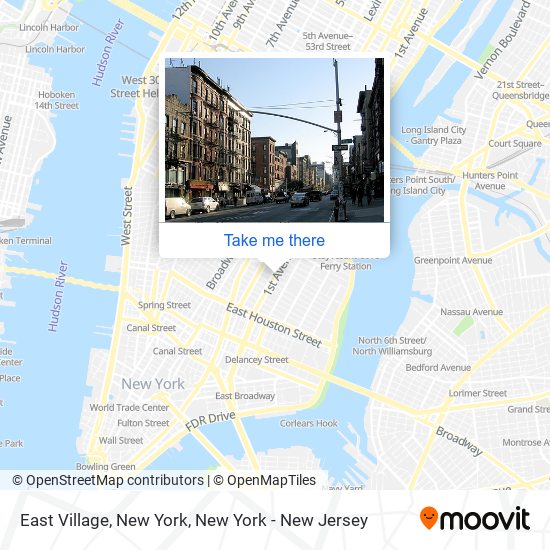 East Village, New York map