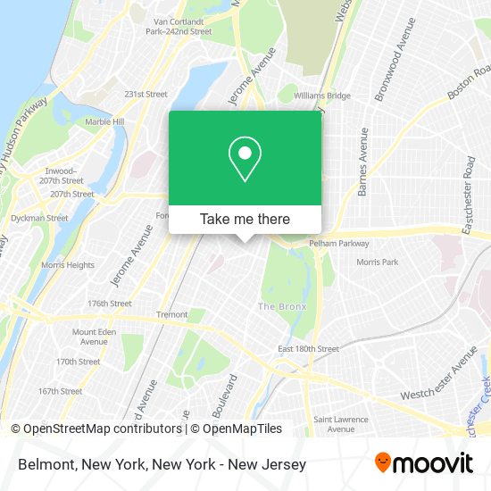 Belmont, New York map