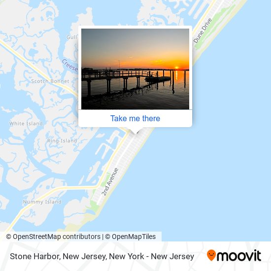 Mapa de Stone Harbor, New Jersey