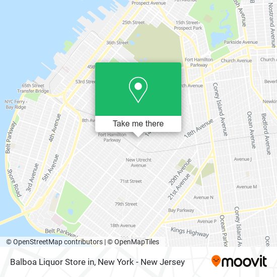 Balboa Liquor Store in map