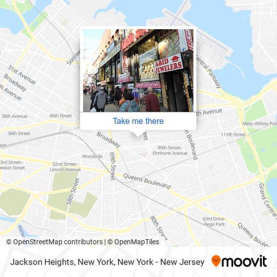 Jackson Heights, New York map
