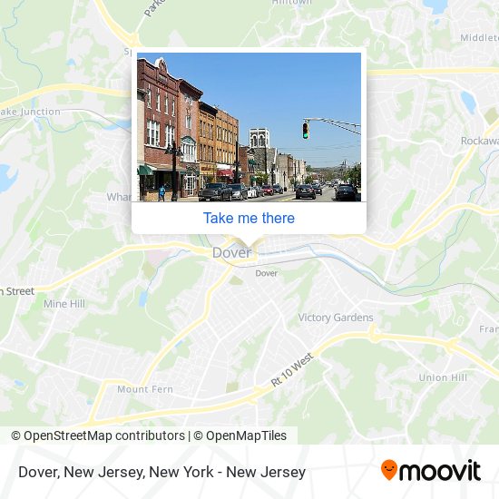 Dover, New Jersey map