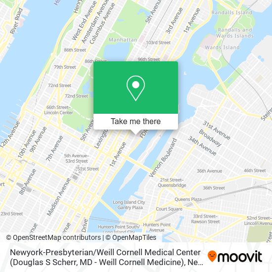 Newyork-Presbyterian / Weill Cornell Medical Center (Douglas S Scherr, MD - Weill Cornell Medicine) map