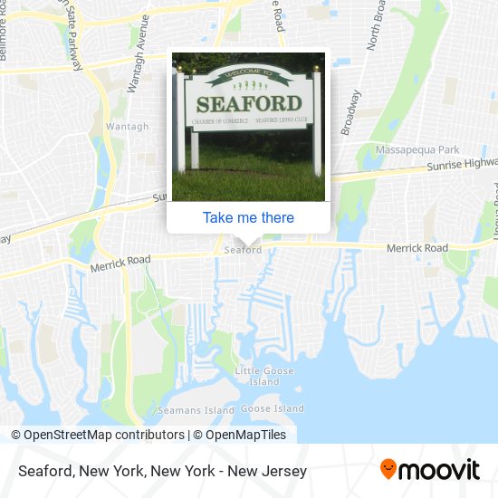 Seaford, New York map