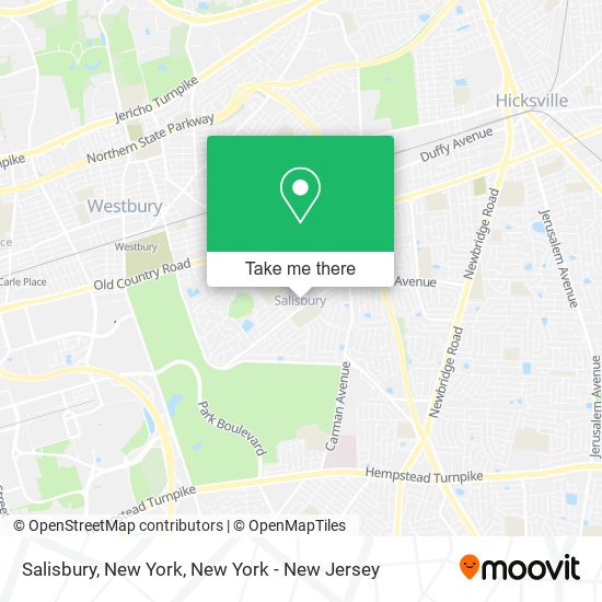 Mapa de Salisbury, New York