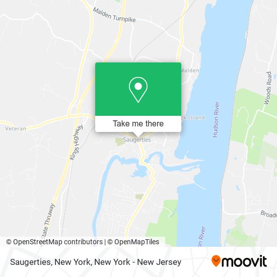 Mapa de Saugerties, New York