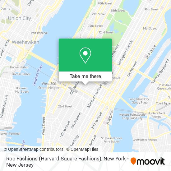 Mapa de Roc Fashions (Harvard Square Fashions)