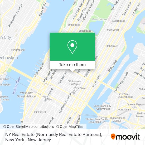 Mapa de NY Real Estate (Normandy Real Estate Partners)