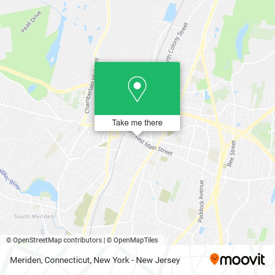 Mapa de Meriden, Connecticut