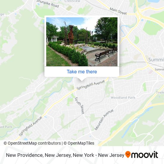 Mapa de New Providence, New Jersey
