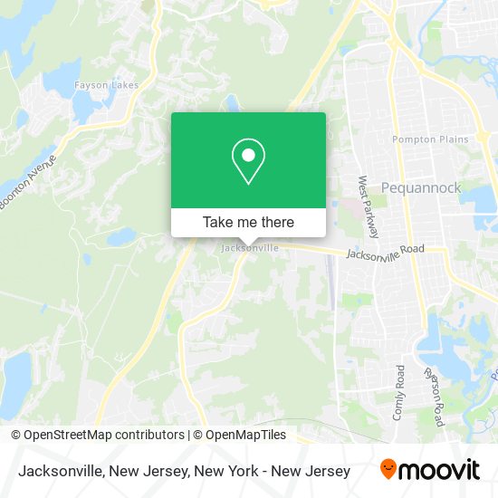 Mapa de Jacksonville, New Jersey