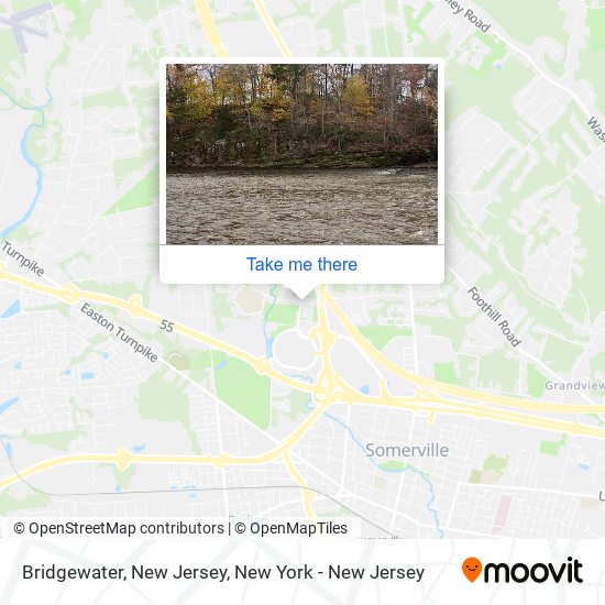 Mapa de Bridgewater, New Jersey