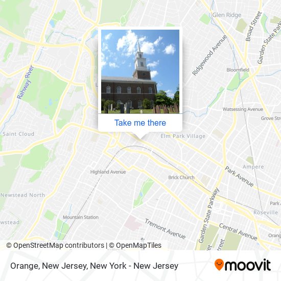 Orange, New Jersey map