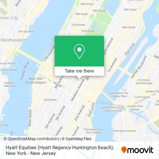 Mapa de Hyatt Equities (Hyatt Regency-Huntington Beach)