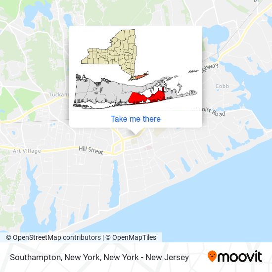 Southampton, New York map