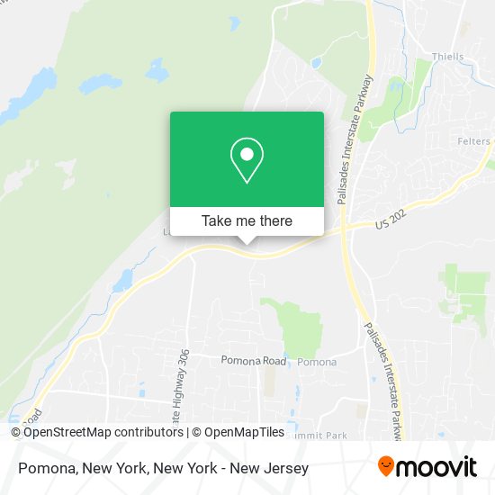 Mapa de Pomona, New York