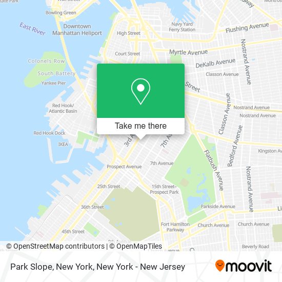 Park Slope, New York map