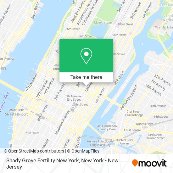 Mapa de Shady Grove Fertility New York