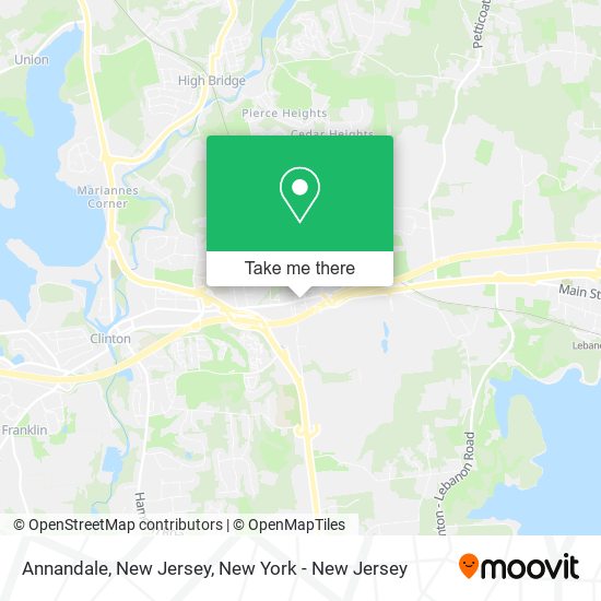 Annandale, New Jersey map