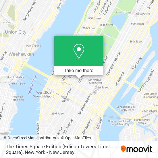 The Times Square Edition (Edison Towers Time Square) map