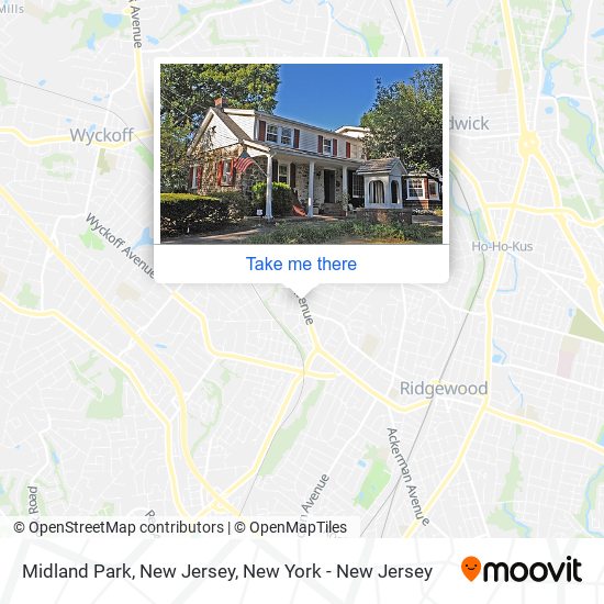 Midland Park, New Jersey map