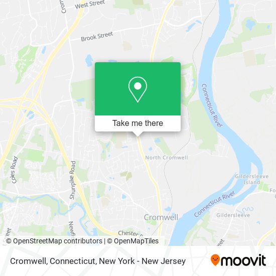 Mapa de Cromwell, Connecticut
