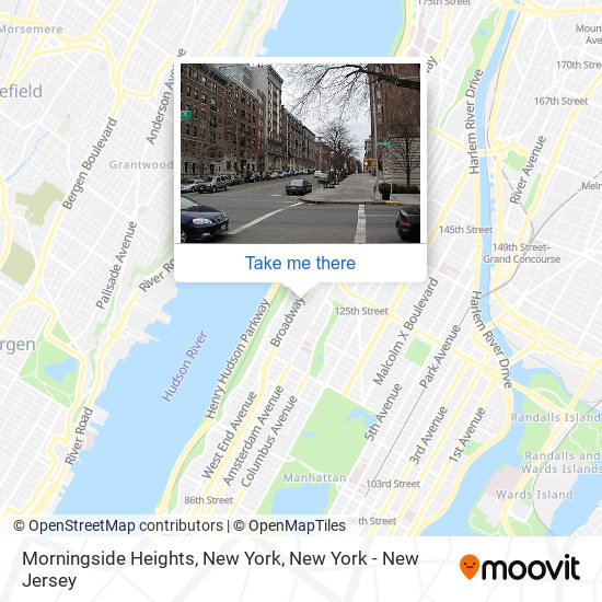 Morningside Heights, New York map