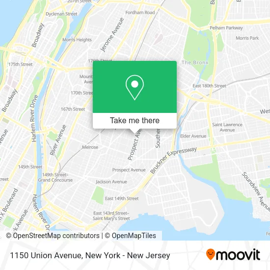 Mapa de 1150 Union Avenue
