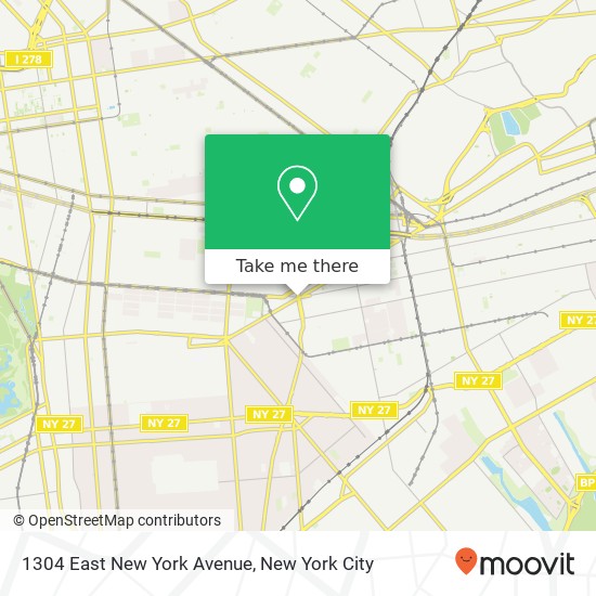 Mapa de 1304 East New York Avenue