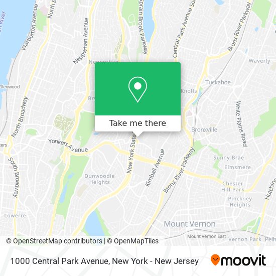 1000 Central Park Avenue map