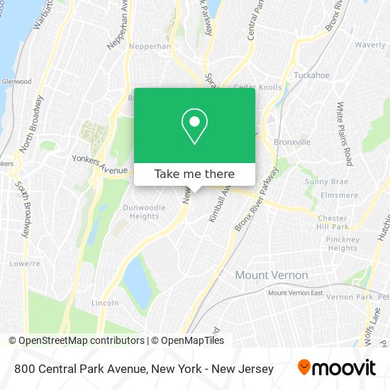 Mapa de 800 Central Park Avenue