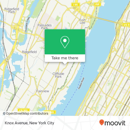 Mapa de Knox Avenue