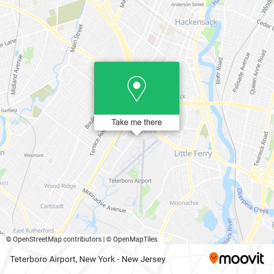 Teterboro Airport map