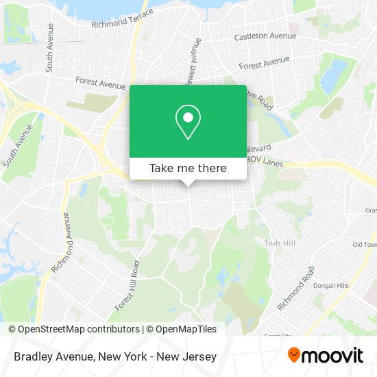 Mapa de Bradley Avenue