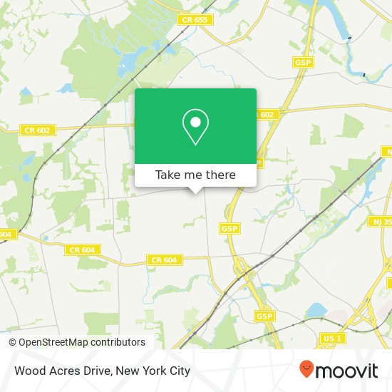 Wood Acres Drive map