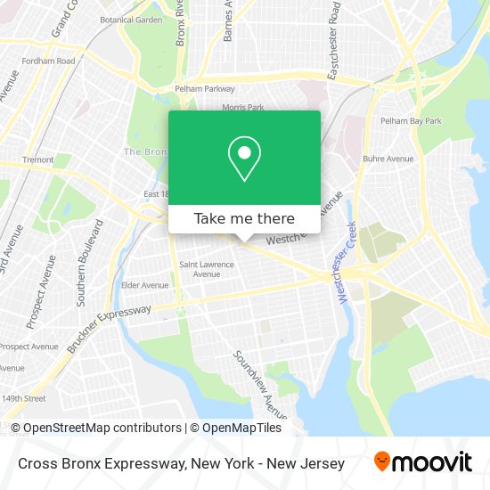 Cross Bronx Expressway map