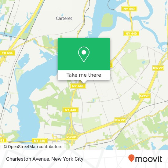 Charleston Avenue map