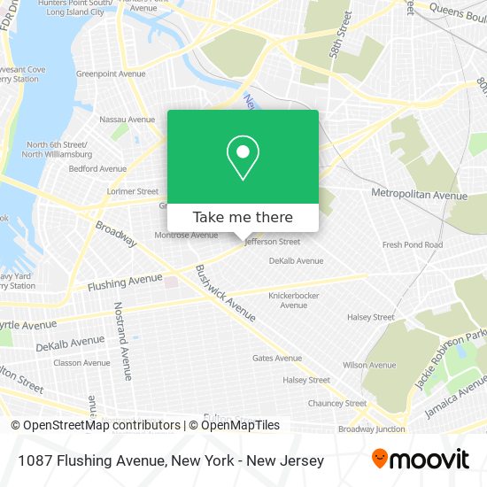 1087 Flushing Avenue map