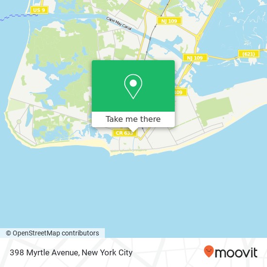 Mapa de 398 Myrtle Avenue